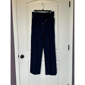 NWT Sonoma Track Pants Wide Leg Navy Size Large